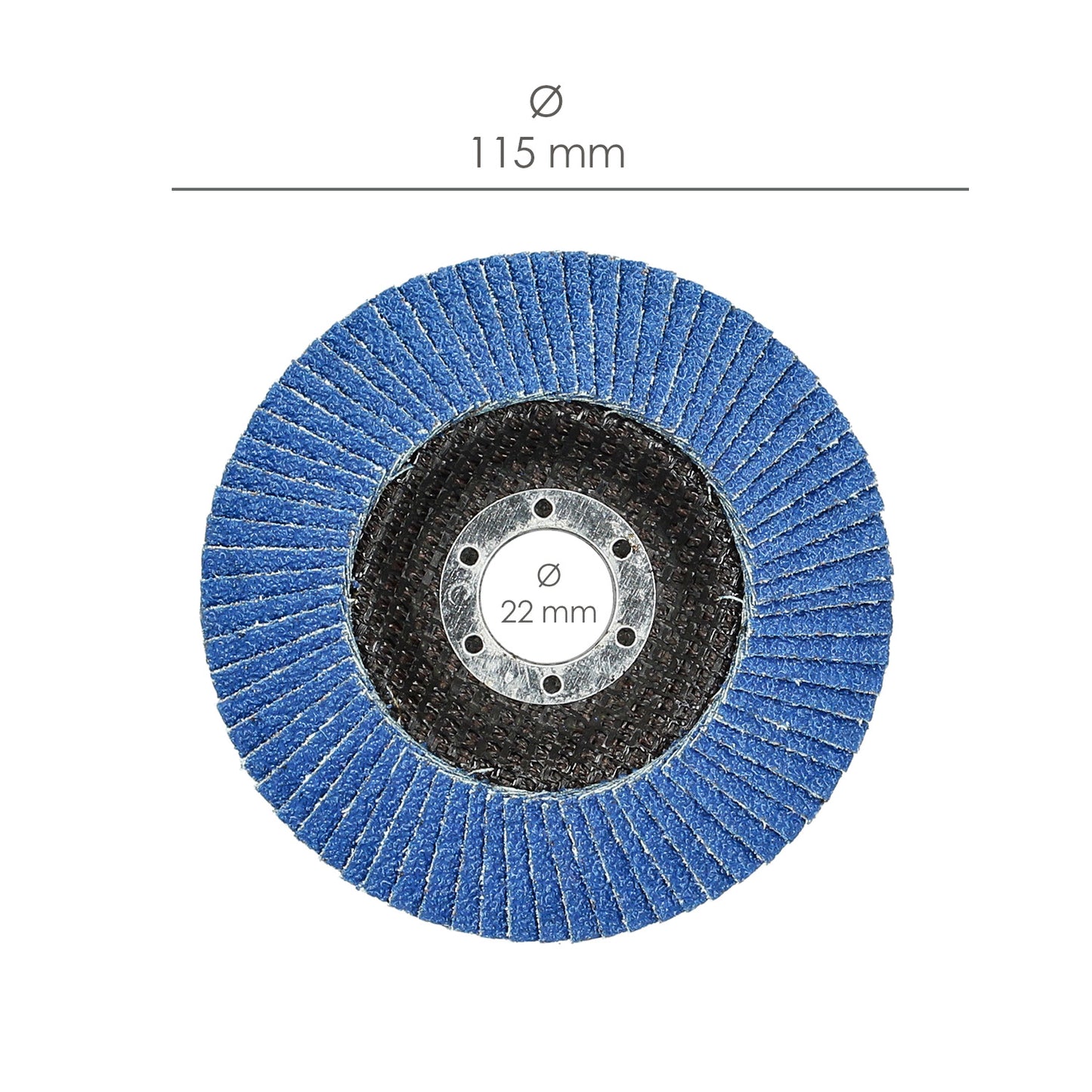 Disco Laminas Lija Circonio Inox - Plus 115x22 mm. Grano 60