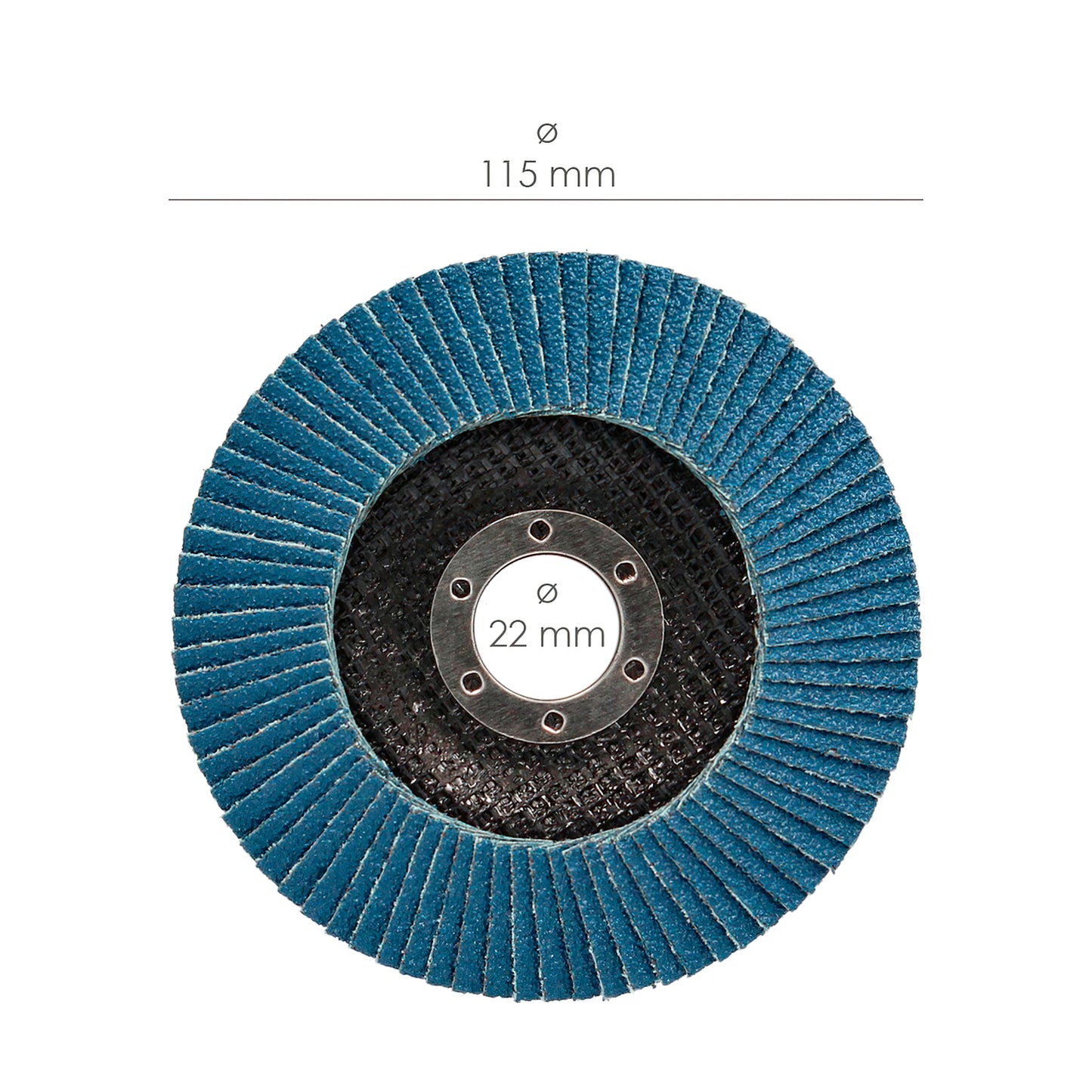 Disco Laminas Lija Circonio 115x22 mm. Grano 120