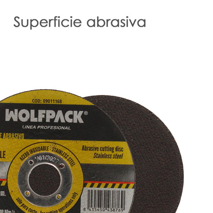 Disco Corte Abrasivo Acero Inoxidable Ø 125x Ø 22,2 mm Espesor 1,0 mm. Disco Radial / Amoladora Universal