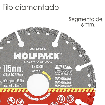 Disco Diamante 115 Mm Multimaterial Total X