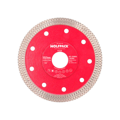 Disco diamantado Ø 115 mm. Porcelanato, Grés, Cerâmica, Pisos. Segmento de diamante 10 mm.