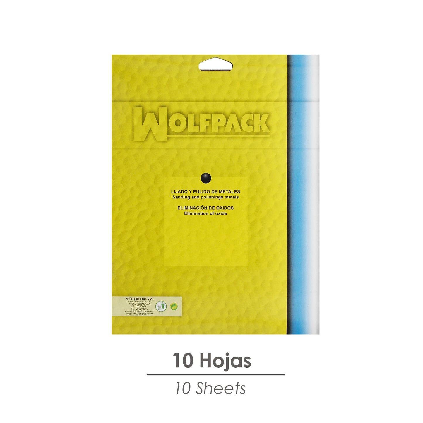 Lixa de Ferro 0 Fina (Pacote com 10 Folhas)