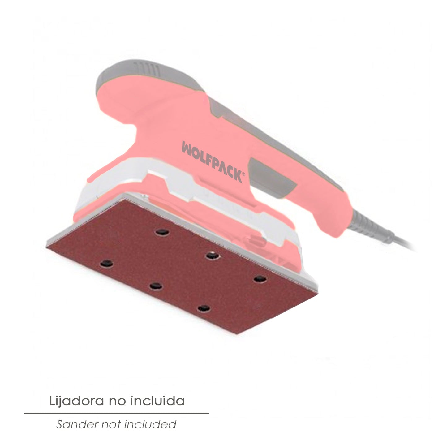 Reposição Lixa Com Velcro 115x280 mm. com furos Grão 80 (10 peças)