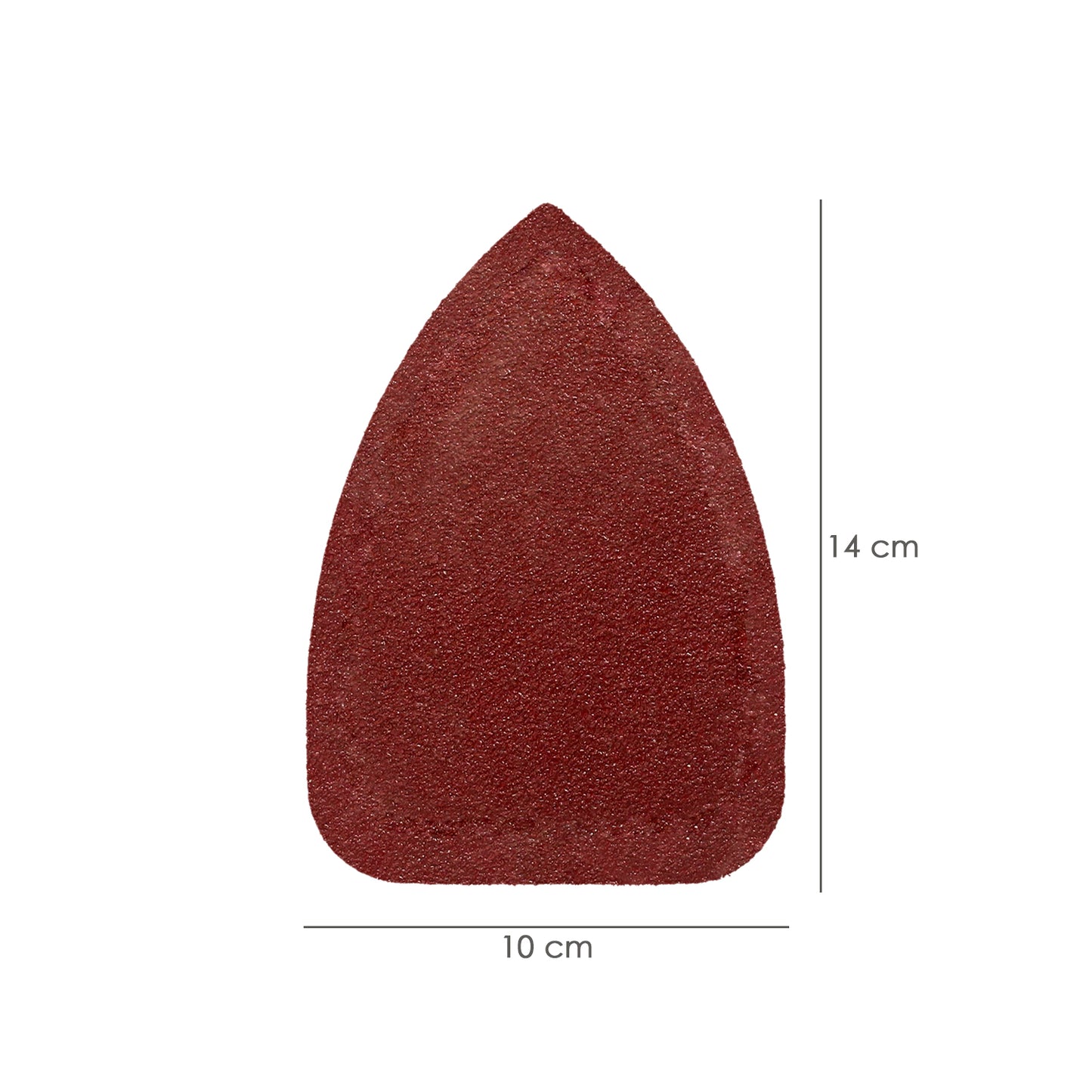 Lixa de reposição Delta 140x100 mm. sem Furos Grão 80 (10 Peças)