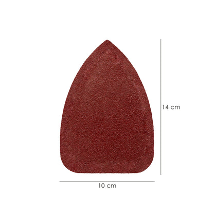 Lixa de reposição Delta 140x100 mm. sem Furos Grão 80 (10 Peças)
