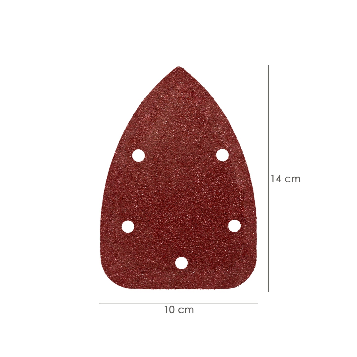 Lixa de reposição Delta Velcro 140x100 mm. Com 80 furos de grãos (10 peças)
