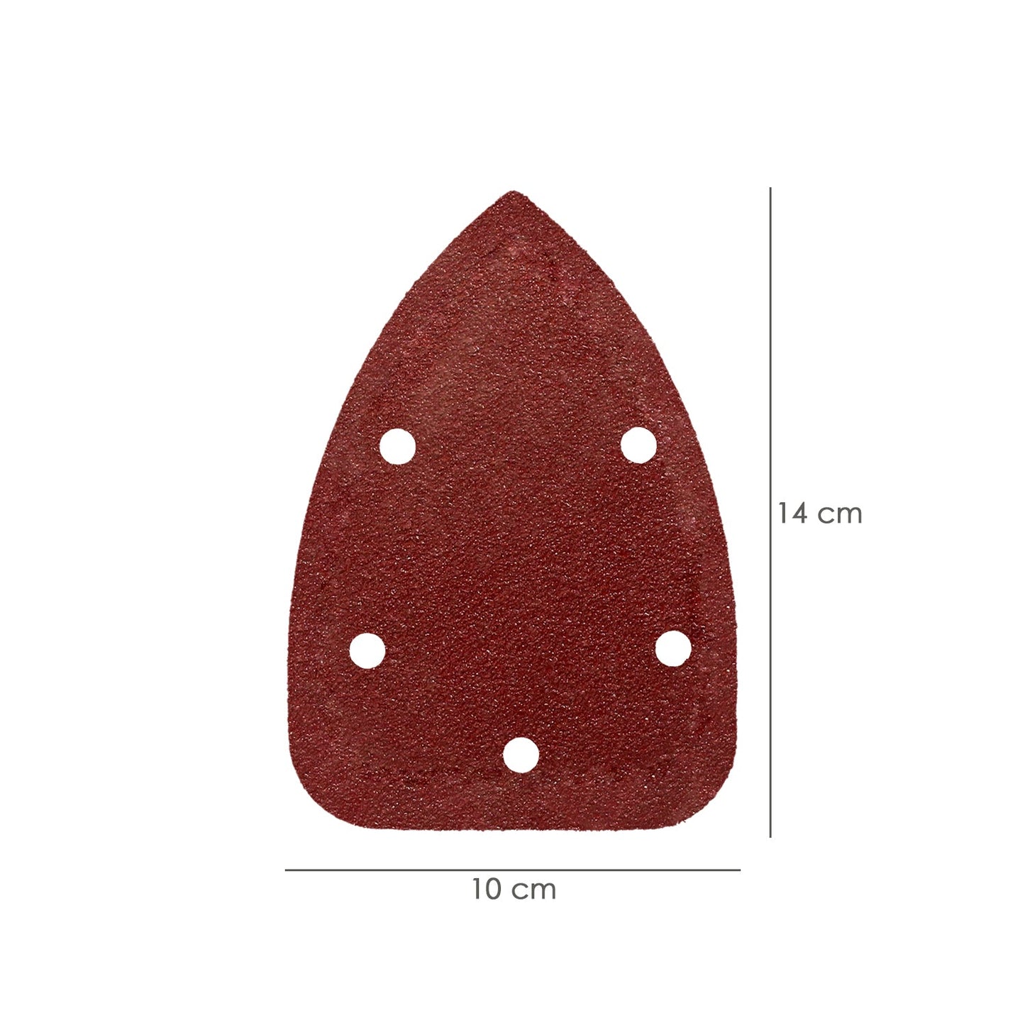 Lixa de reposição Delta Velcro 140x100 mm. Com 80 furos de grãos (10 peças)