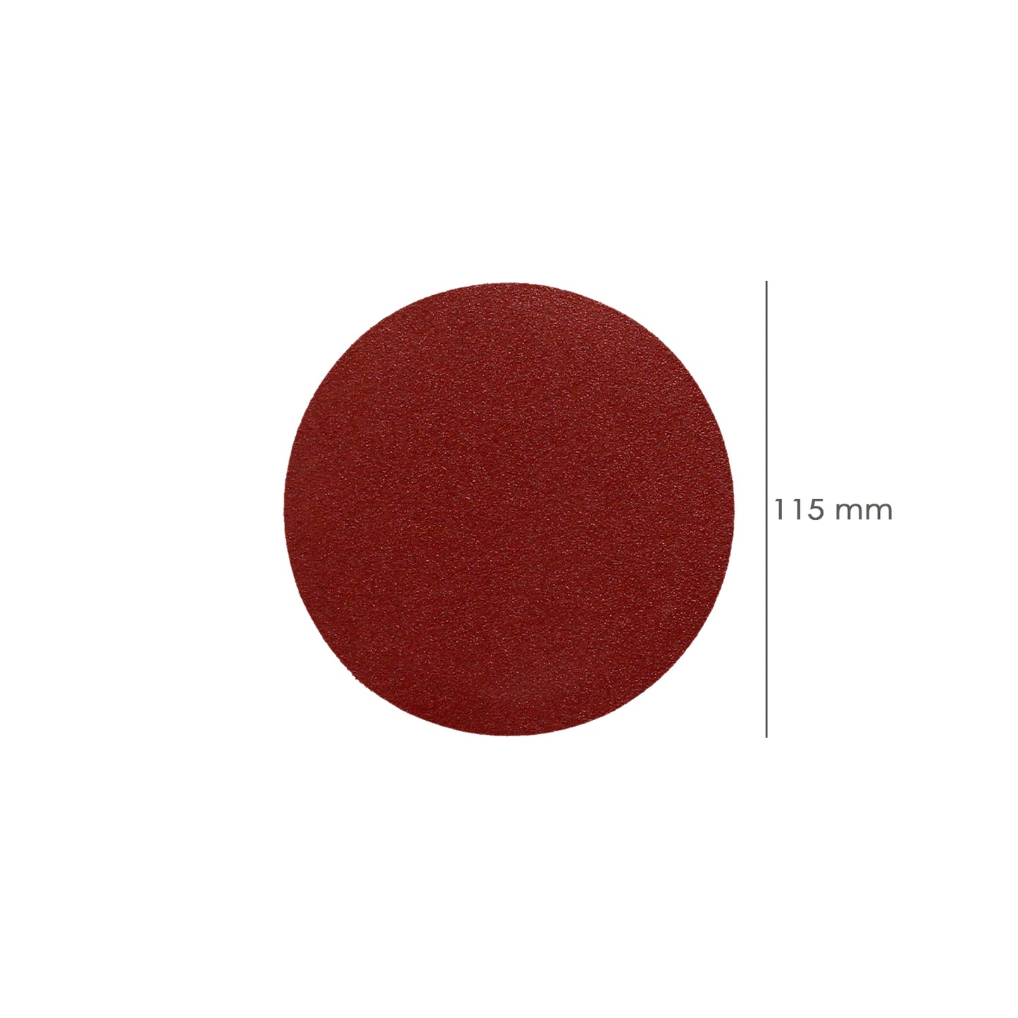 Lixa de reposição para moedor de velcro Ø 115 mm. Grão 180 (10 peças)
