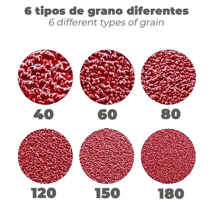 Lija Recambio Banda 100 x 690 mm. Grano 80 (6 Piezas)