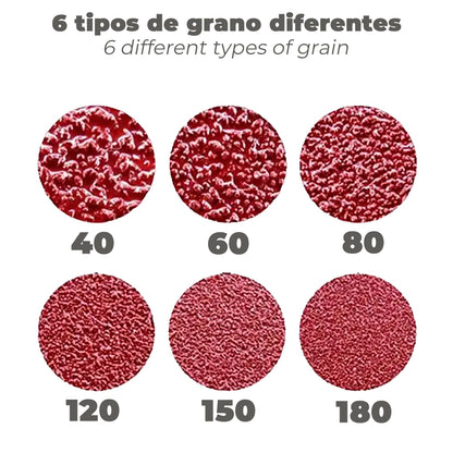 Lija Recambio Banda 100 x 690 mm. Grano 180 (6 Piezas)