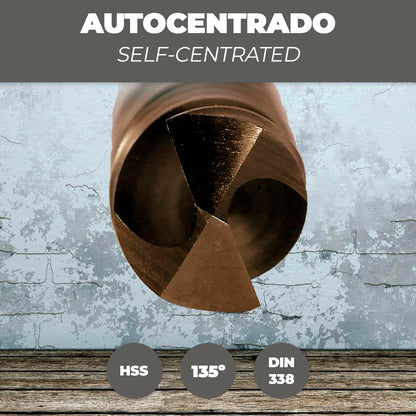 Broca Cobalto Hss Cilindrica 6,00 mm. Blister 2 Unidades.