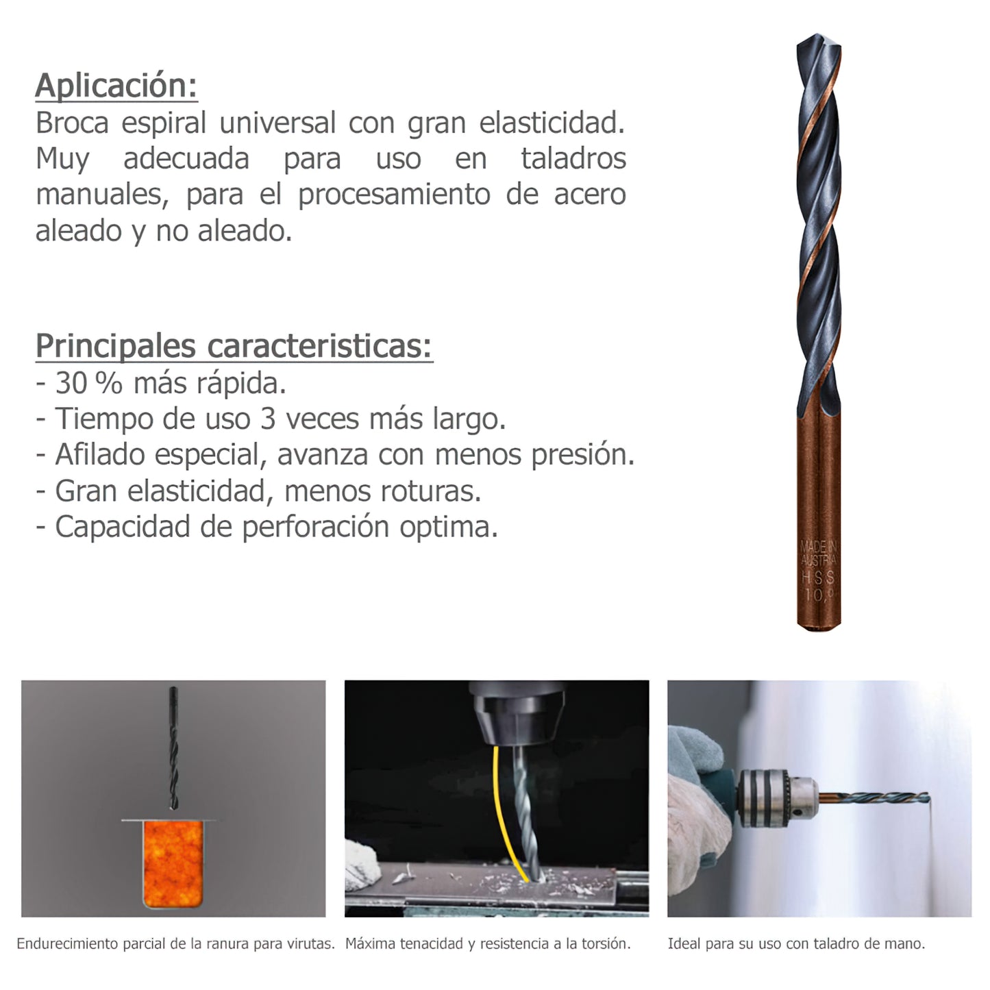 Broca Alpen Hss Sprint Master Ø 3,50 mm. (Blister 2 peças)