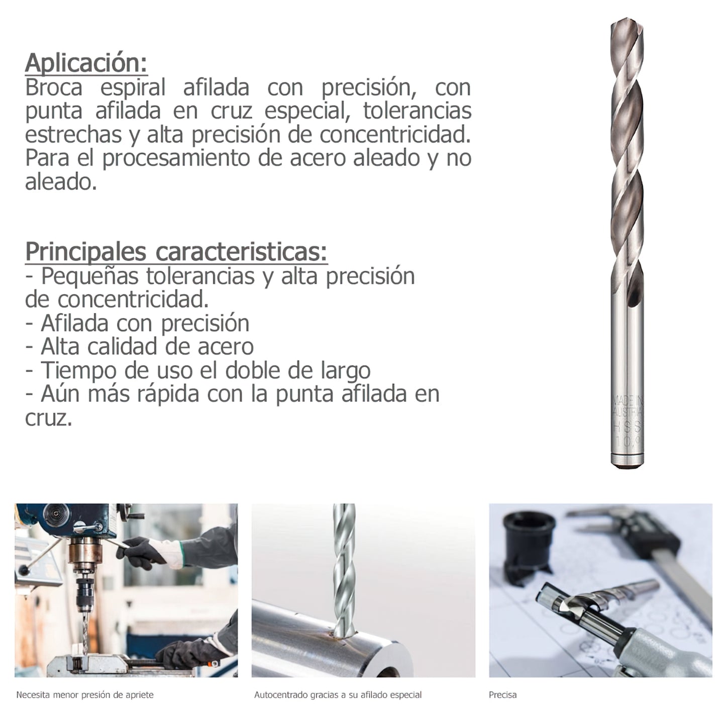 Broca Alpen Hss Pro 3,50 mm.