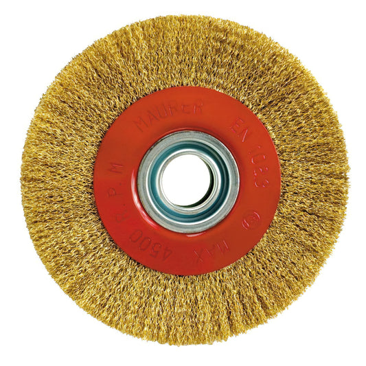 Escova circular em aço latão Ø 100x17 mm.