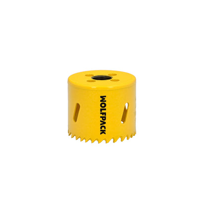 Serra de coroa bimetálica Ø 57 mm. Base Reforçada e Temperada Térmica. Coroa de madeira, furos de madeira, aço, ferro, plásticos