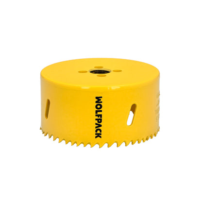 Serra de coroa bimetálica Ø 89 mm. Base Reforçada e Temperada Térmica. Coroa de madeira, furos de madeira, aço, ferro, plásticos