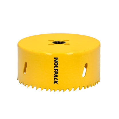 Serra de coroa bimetálica Ø 98 mm. Base Reforçada e Temperada Térmica. Coroa de madeira, furos de madeira, aço, ferro, plásticos