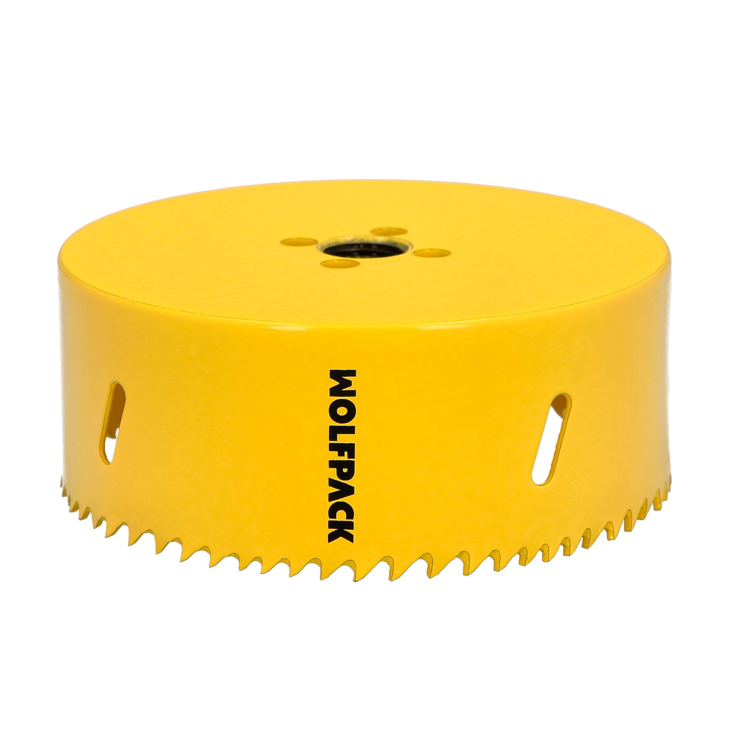 Serra de coroa bimetálica Ø 114 mm. Base Reforçada e Temperada Térmica. Coroa de madeira, furos de madeira, aço, ferro, plásticos