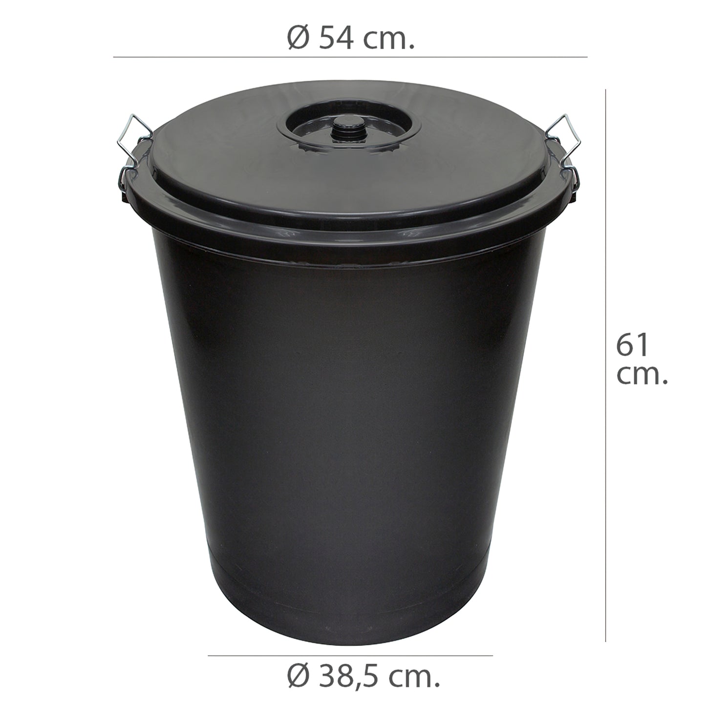 Cubo Basura Plastico Comunidad Con Tapa   50 Litros