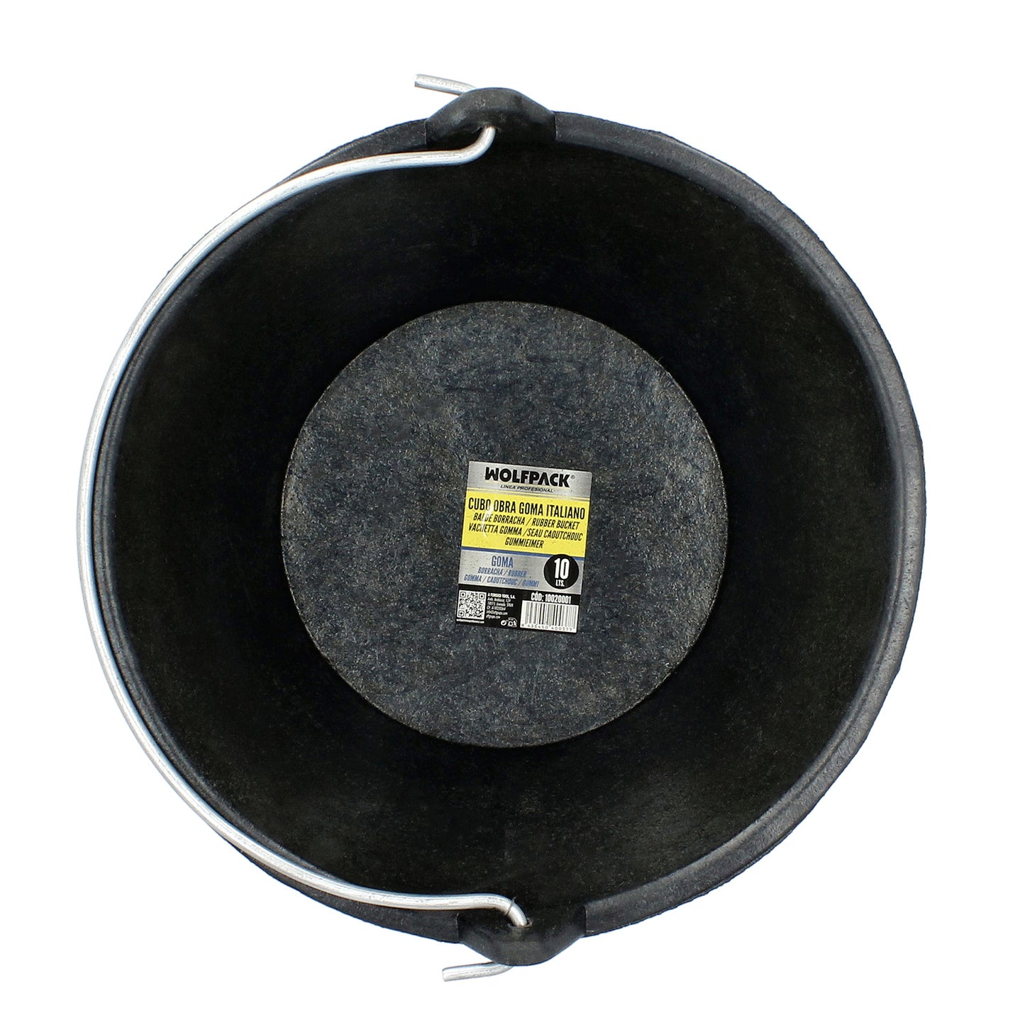 Cubo Obra Goma Italiano 10 l. Wolfpack