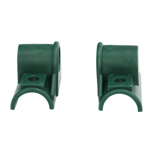 Rolamento de plástico para trabalho de carrinho de mão amarelo 1 furo (conjunto de 2 peças)