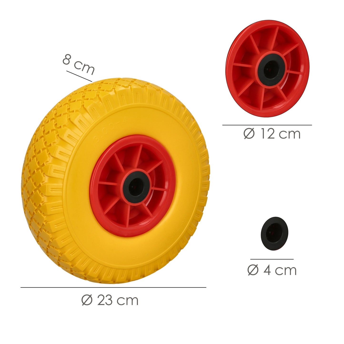 Sacos Carrinho de Mão Sólidos Aro Plástico 20 mm.
