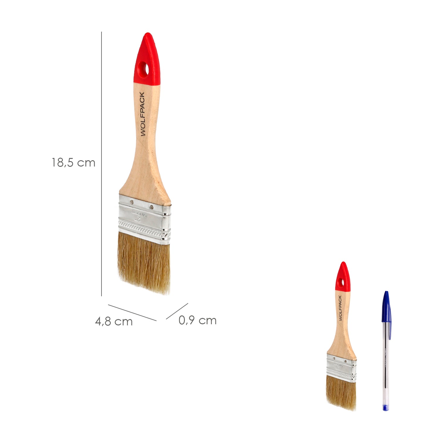 Pincel de cerdas brancas duplas Brico nº 21 (largura das cerdas 50 mm.)