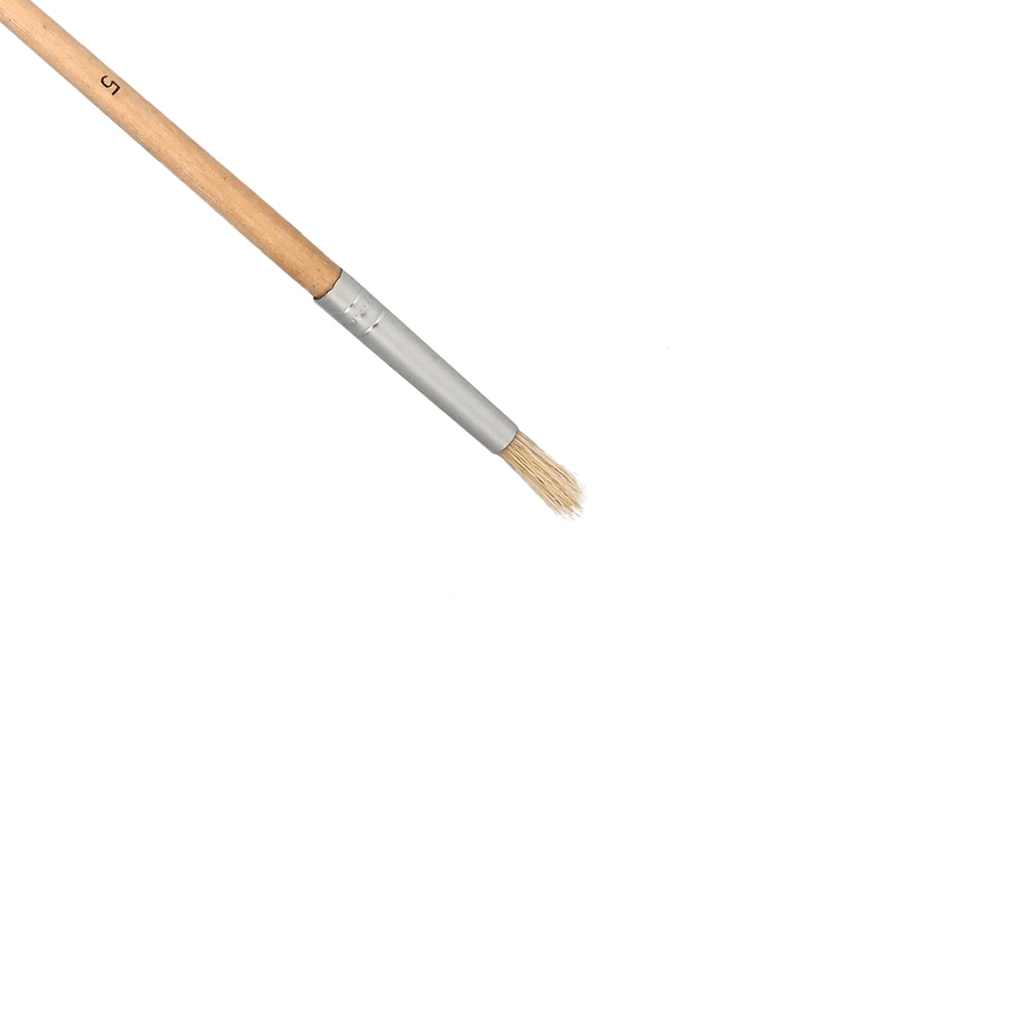 Pincel Brico Redondo de Cerdas Brancas Nº 5
