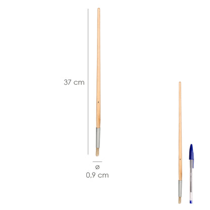 Pincel Brico Redondo de Cerdas Brancas Nº 7