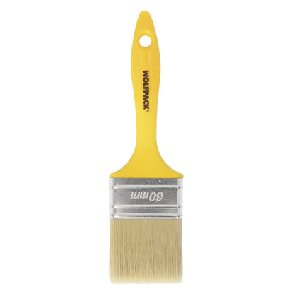 Paletina Profesional Cerda Blanca Ancho 60 mm. Cerdas Naturales Mango Plastico Ergonomico, Brocha Pintor, Pincel Pintura