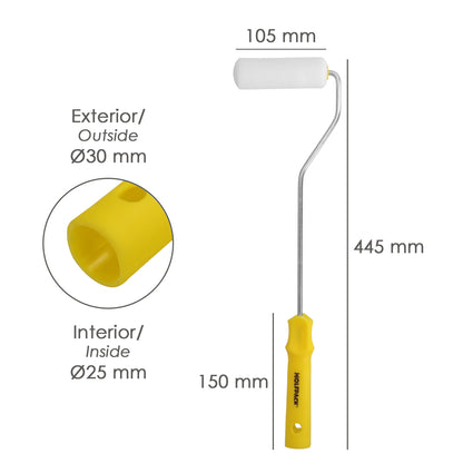 Rodillo Espuma Pintura Paredes y Techos Esmalte Acrilico Ancho 100 mm. Rodillo Pintar, Rodillo Pintura, Rodillo Esmalte,
