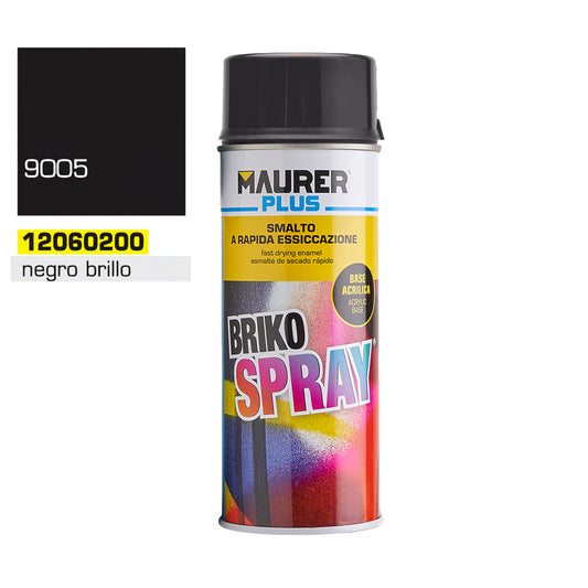 Tinta Spray Preto Brilho Profundo 400 ml.