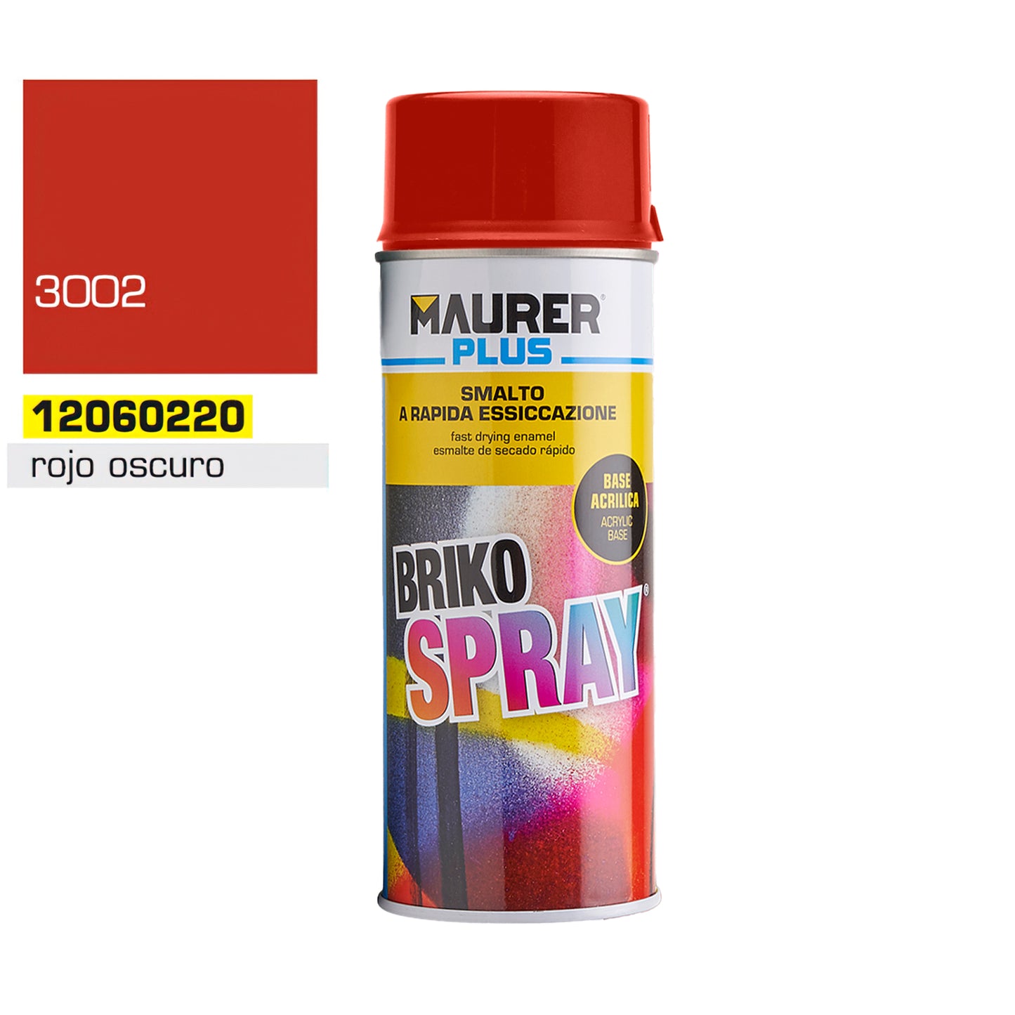 Spray Pintura Rojo Oscuro Carmin 400 ml.