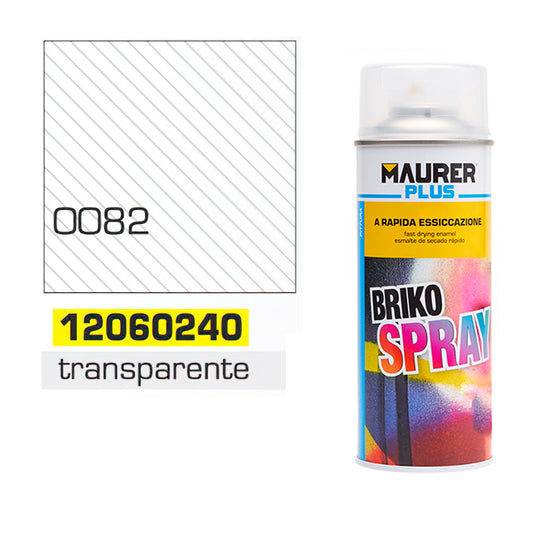 Spray Tinta Brilhante Transparente 400 ml.