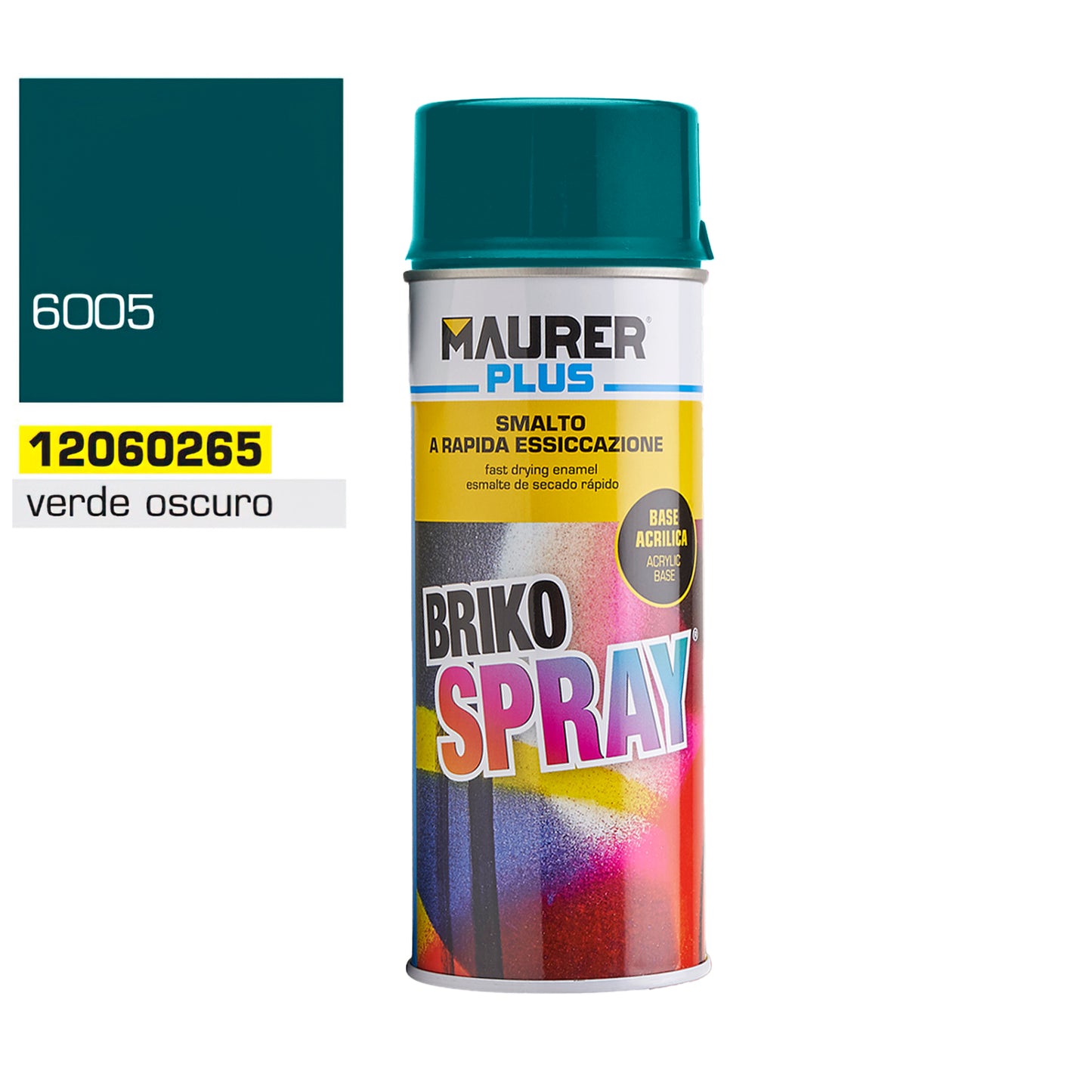 Spray Pintura Verde Oscuro Musgo 400 ml.