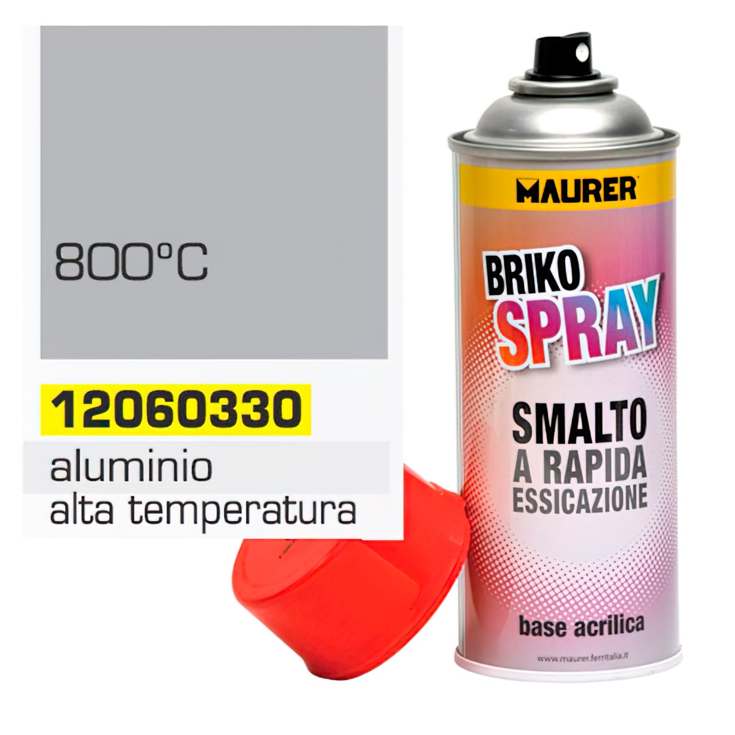 Tinta Spray Resistente a Altas Temperaturas Alumínio 400 ml.