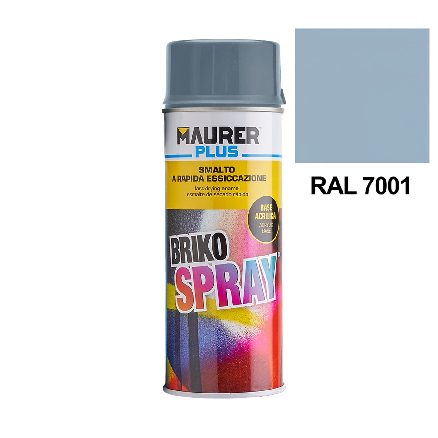 Tinta Spray Cinza Prata 400 ml.