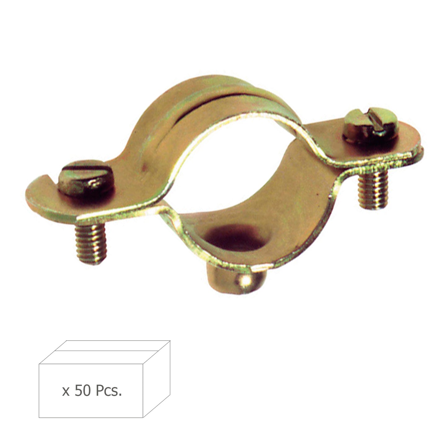 Abrazadera Metalica M-6   60 mm. (Caja   50 piezas)