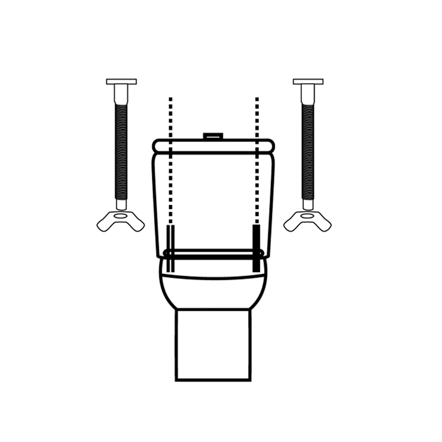 Kit de Fixação de Cisterna / Sanita 6x90 (2 Peças)