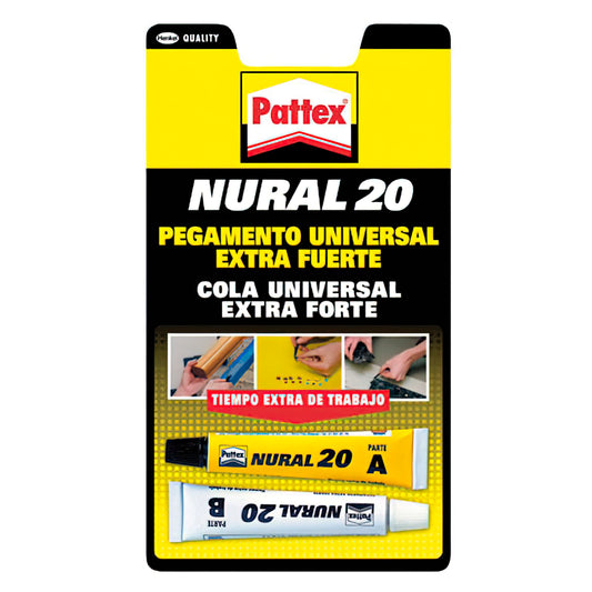 Nural- 20  Blanco Transparente (Juego 2 Tubos 22 cm³.)