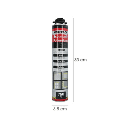 Espuma Poliuretano 750 Ml. Para Pistola Entry