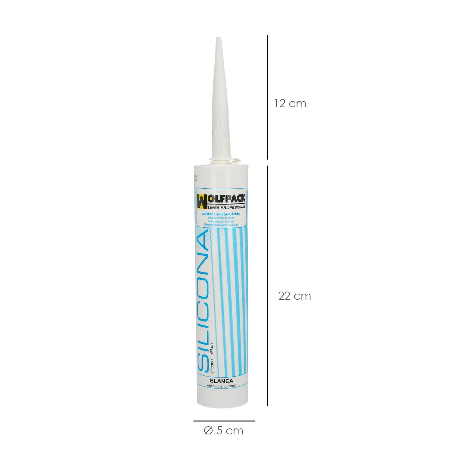 Silicone ácido branco 280 cm³