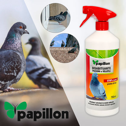 Repelente de Pombos e Pássaros (750 ml.) Repelente/assustador de pássaros, repelente de pássaros, repelente de pássaros para janelas, telhados, etc.