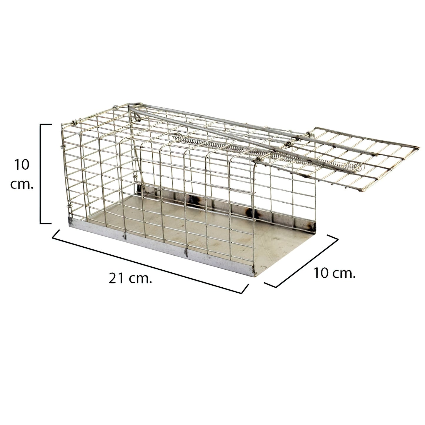 Gaiola Rat Trap Metálica Completa 21x10x10 cm