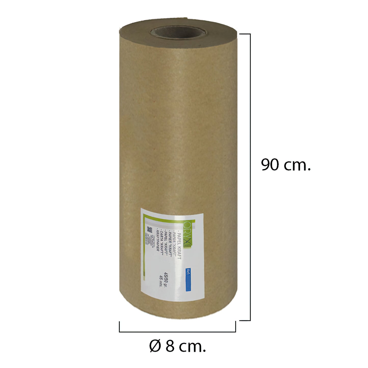 Papel Kraft 45 / 50 Gramos Rollo 90 cm. x 45 Metros