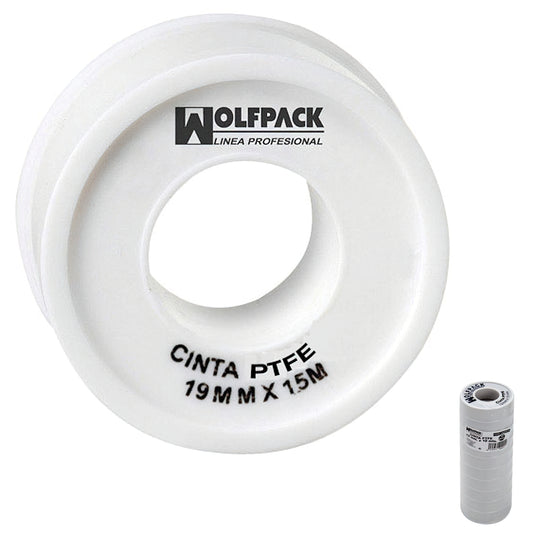 Fita Wolfpack PTFE 19 mm. x 15m. (Pacote com 10 Rolos)