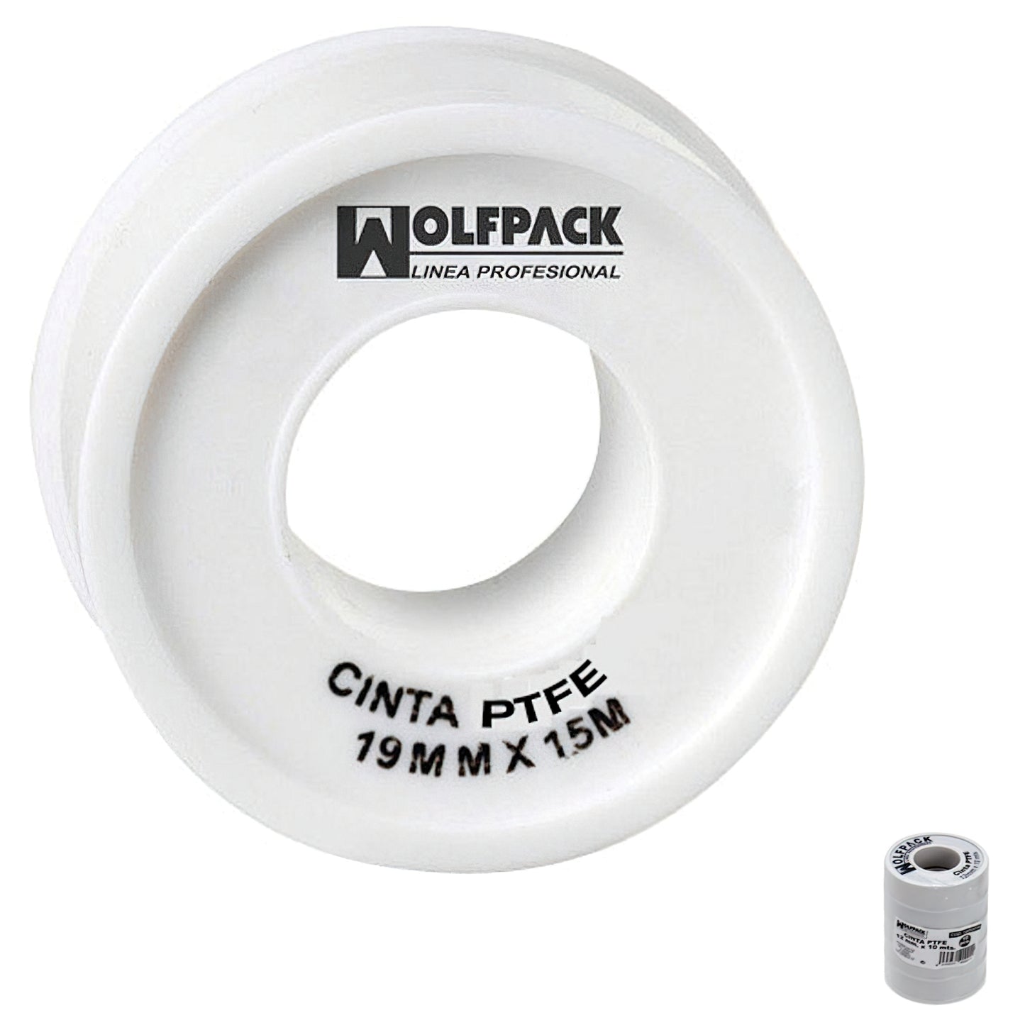 Pacote de 5 rolos Wolfpack PTFE 19 mm x 50 m