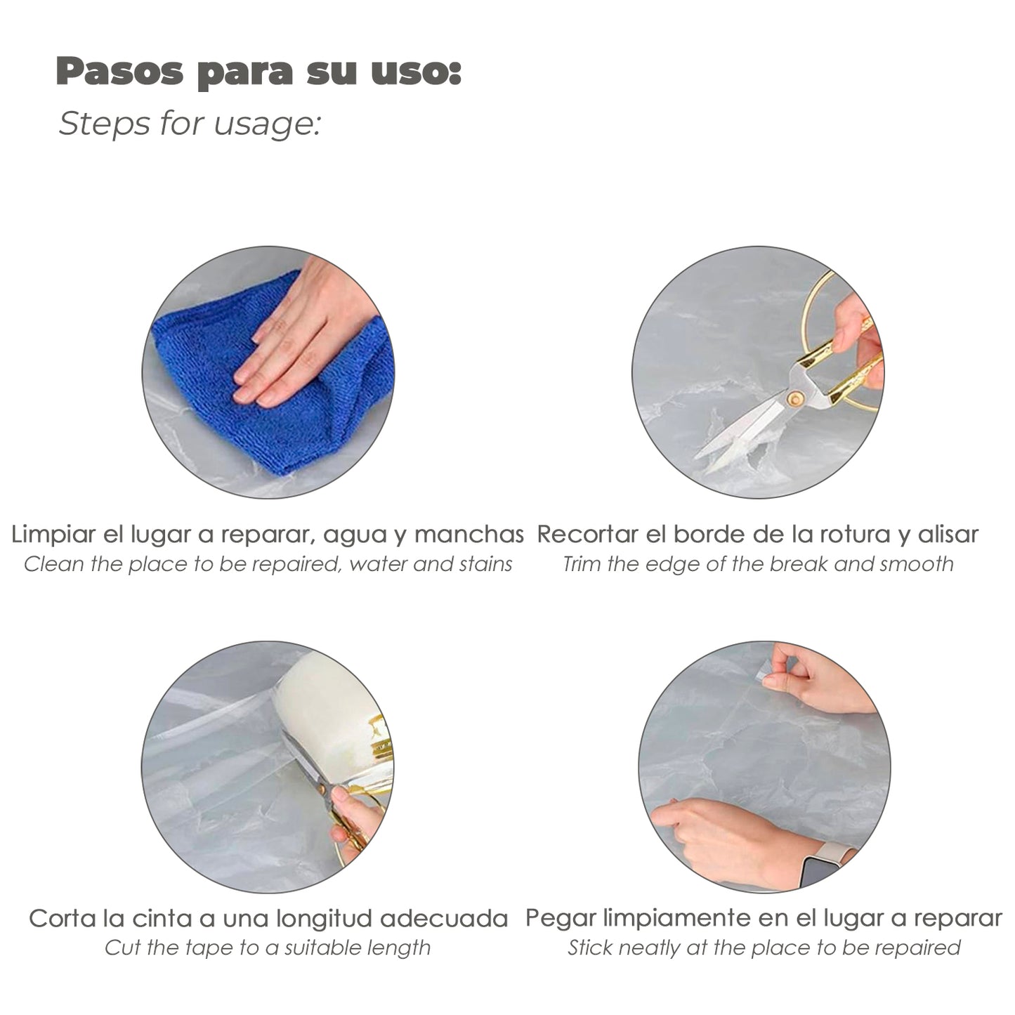 Fita Reparadora Estufa 10 cm. x 33 metros. Fita adesiva de reparo de alta resistência