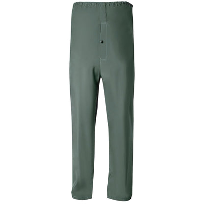 Fato impermeável de pvc verde tamanho 9-XXL