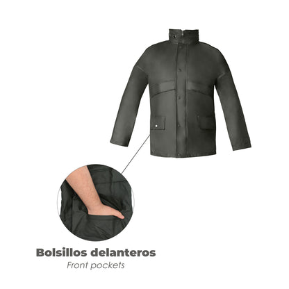 Fato de água de poliuretano verde à prova de água tamanho 7-L